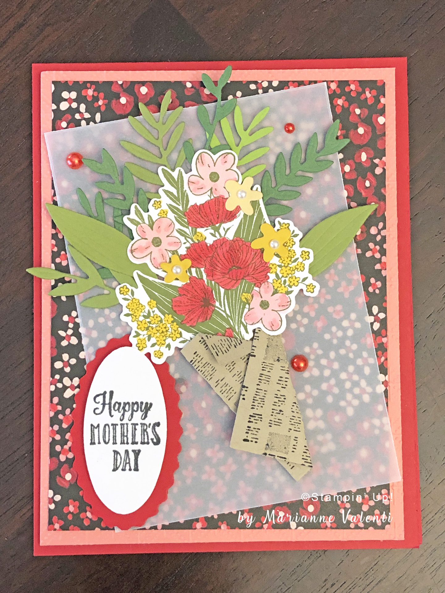 Stampin' Up! Wrapped Bouquet | Just Stamp Pretty Mother's Day Cards ...